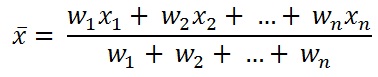 Weighted Mean Formula